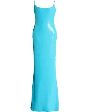 Sergio Hudson Sequin Evening Gown - Blue
