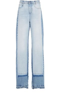 Stella McCartney Rigid High-Rise Straight-Leg Jeans - Blue