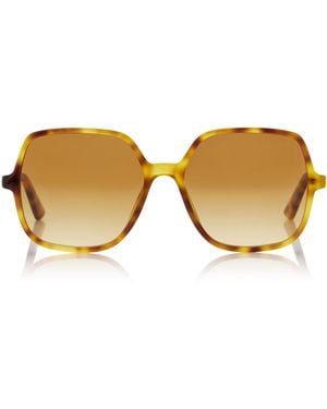 Chloé Judy Square-Frame Acetate Sunglasses - Brown