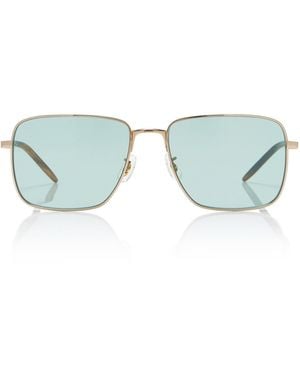 Oliver Peoples Welston Square-Frame Metal Sunglasses - Blue