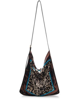 Dries Van Noten Scarf Large Shoulder Bag - Black
