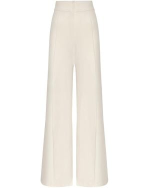 ANDRES OTALORA Brisa Romantica Crepe Wide-Leg Trousers - White