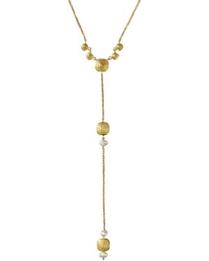 Elhanati 18K Deco Talisman Necklace - Blue