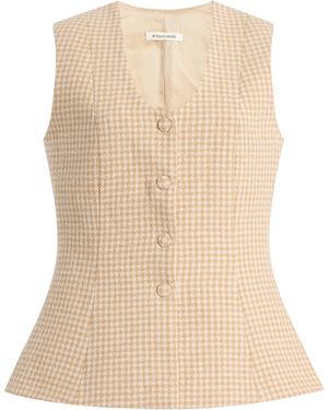 By Malene Birger Merlin Button-Front Top - Natural
