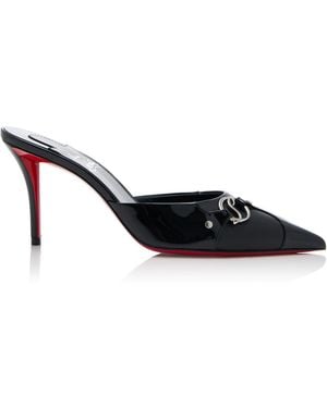 Christian Louboutin 90S 80Mm Patent Leather Mules - Black