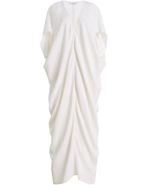 Bondi Born Lyon Satin Maxi Caftan Dress - White