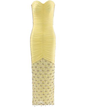 La Fuori Lumiere Midi Dress - Yellow