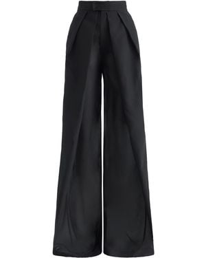 Maticevski Pride Pleated Wide-Leg Trousers - Black