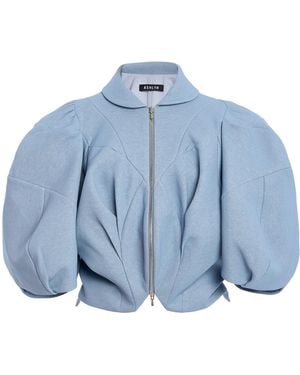 Ashlyn Puzzle Poplin Jacket - Blue