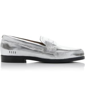 Golden Goose Jerry Metallic Leather Loafers
