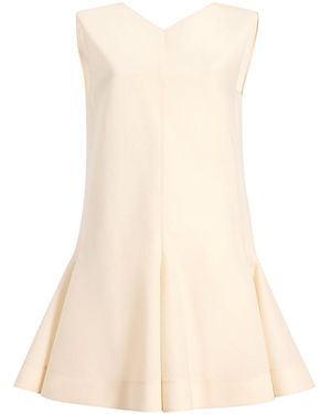 KHAITE Mel Silk-Cotton Organza Mini Dress - Natural
