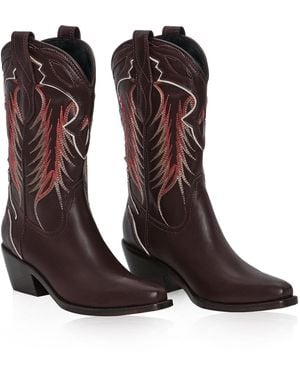 Johanna Ortiz Wine Enchanted Canopy Boots - Brown