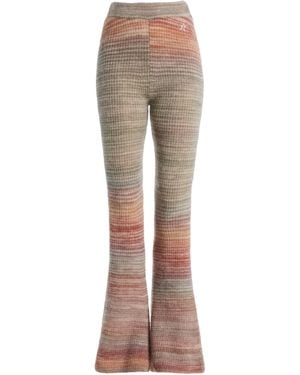 Perfect Moment Striped Knit Pants - Natural