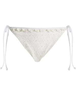 Juillet Annie Broderie Anglaise Bikini Bottoms - White