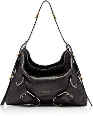 Givenchy Medium Voyou Boyfriend Leather Hobo Bag - Black