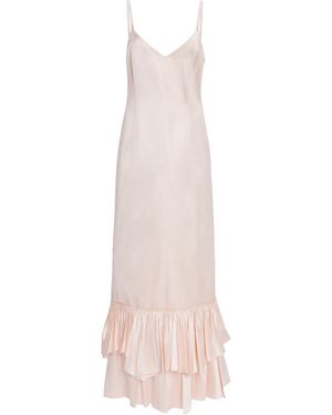 Jil Sander Silk-Blend Dress - White