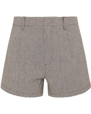 Onia Stretch Linen Shorts - Grey