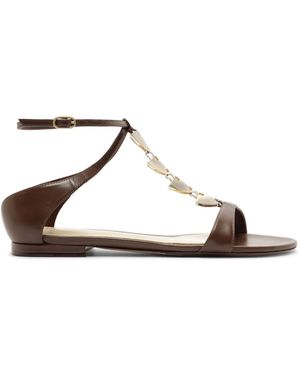 Alexandre Birman Lia Leather Sandals - Brown