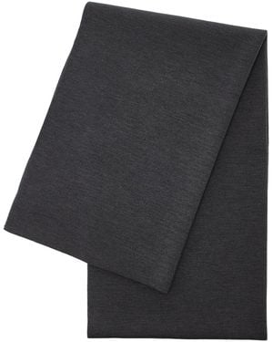 Brandon Maxwell Long Wool Knitted Scarf - Black