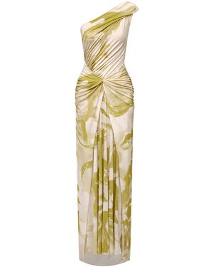 Maria Elena Villamil Alessia Maxi Dress - Metallic