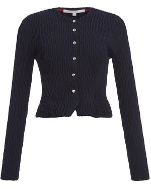 RÙADH The Georgie Crepe Top - Blue