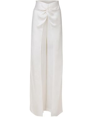 Silvia Tcherassi Canturipe Cupro Trousers - White