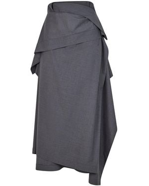 Heirlome Rosario Wool-Blend Maxi Skirt - Blue