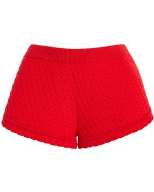 Barrie Cashmere Shorts - Red