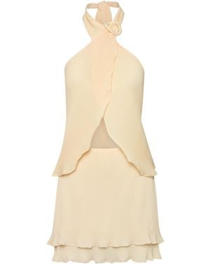 Baobab Lira Pleated Mini Skirt - Natural