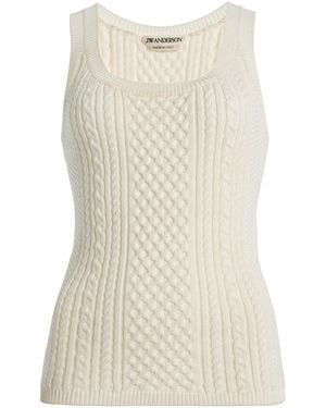 JW Anderson Cable-Knit Tank Top - Natural