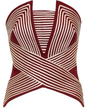 ANDRES OTALORA Sombra Clara Embroidered Top