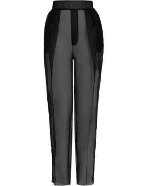 Maticevski Confide Silk Trousers - Black