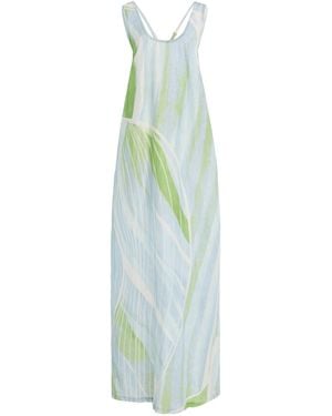 Significant Other Giorgie Linen-Blend Maxi Dress - Blue