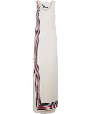 Rabanne Detailed Cotton-Blend Maxi Dress - White