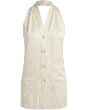 Aflalo Alere Silk Satin Halter Top - Natural