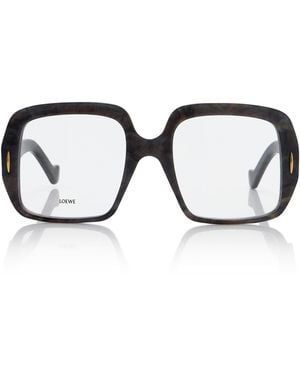 Loewe Square-Frame Acetate Glasses - Black