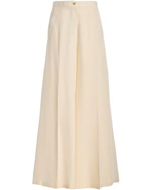 Giuliva Heritage The Paola Silk Pants - Natural