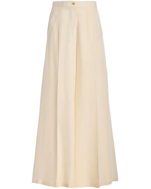 Giuliva Heritage The Paola Silk Trousers - Natural
