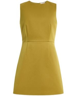 STAUD Garden Satin Mini Dress - Green