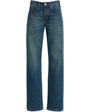 Jeanerica Sisli Mid-Rise Straight-Leg Jeans - Blue
