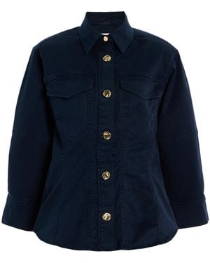 RÙADH The Etta Cotton Shirt - Blue