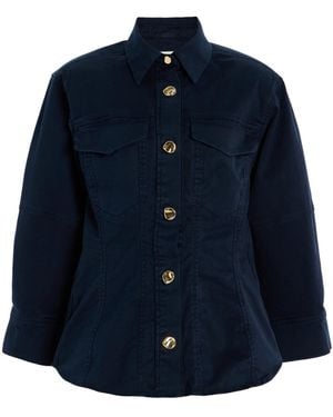 RÙADH The Etta Cotton Shirt - Blue