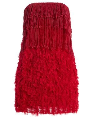 DIOTIMA Bambola Fringed Mini Dress - Red