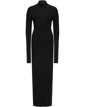 Moncler Genius X Ee72 By Edward Enninful Wool Turtleneck Dress - Black
