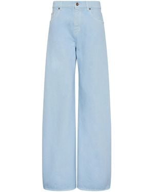 Gabriela Hearst Amoret Barrel-Leg Jeans - Blue