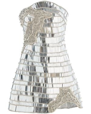 Rachel Gilbert Exclusive Ariel Embellished Tulle Mini Dress - White