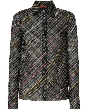 Missoni Double Knit Long Sleeve Shirt - Black