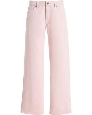 EB DENIM Rigid Low-Rise Baggy Jeans - Pink