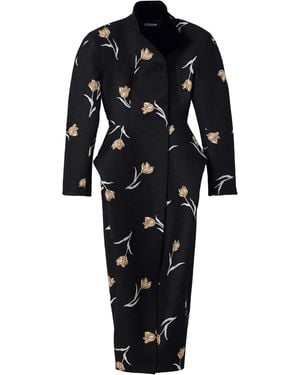 Jacquemus The Tulip Jacquard Coat - Black