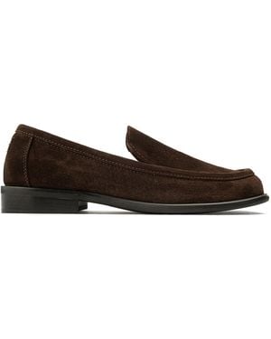 Hvoya Bowie Suede Loafers - Black
